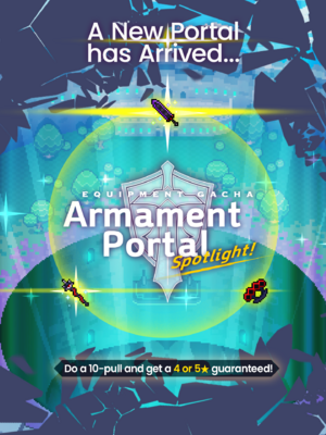 Armament Spotlight Portal (Tyrfing, Blood Staff, Chaos Knuckles) announcement.png