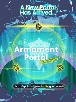 Armament Spotlight Portal (Noblesse Oblige, Staff of the Enlightened, Wrist-Mounted Catapult) announcement.png