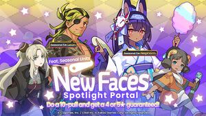 New Faces Spotlight Portal (Nephtim (Summer), Leon (Summer), Volgia, Phi Nonoa.jpg