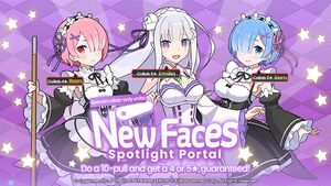 New Faces Spotlight Portal (Emilia (ReZERO Collab), Rem (ReZERO Collab), Ram (ReZERO Collab)).jpg