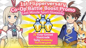 1st Flipperversary Co-Op Battle Boost Promo Last Minute Spurt Giveaway.jpeg